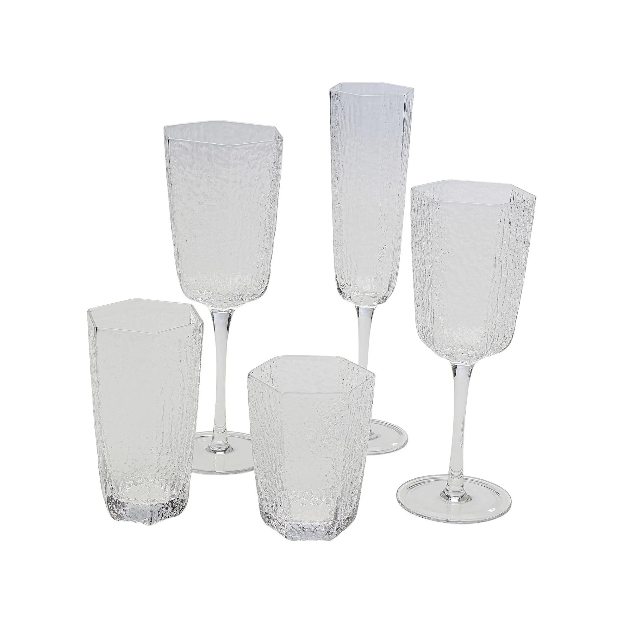KARE Design Verres à Vin Rouge Cascata Set De 6 ^ Vaisselle