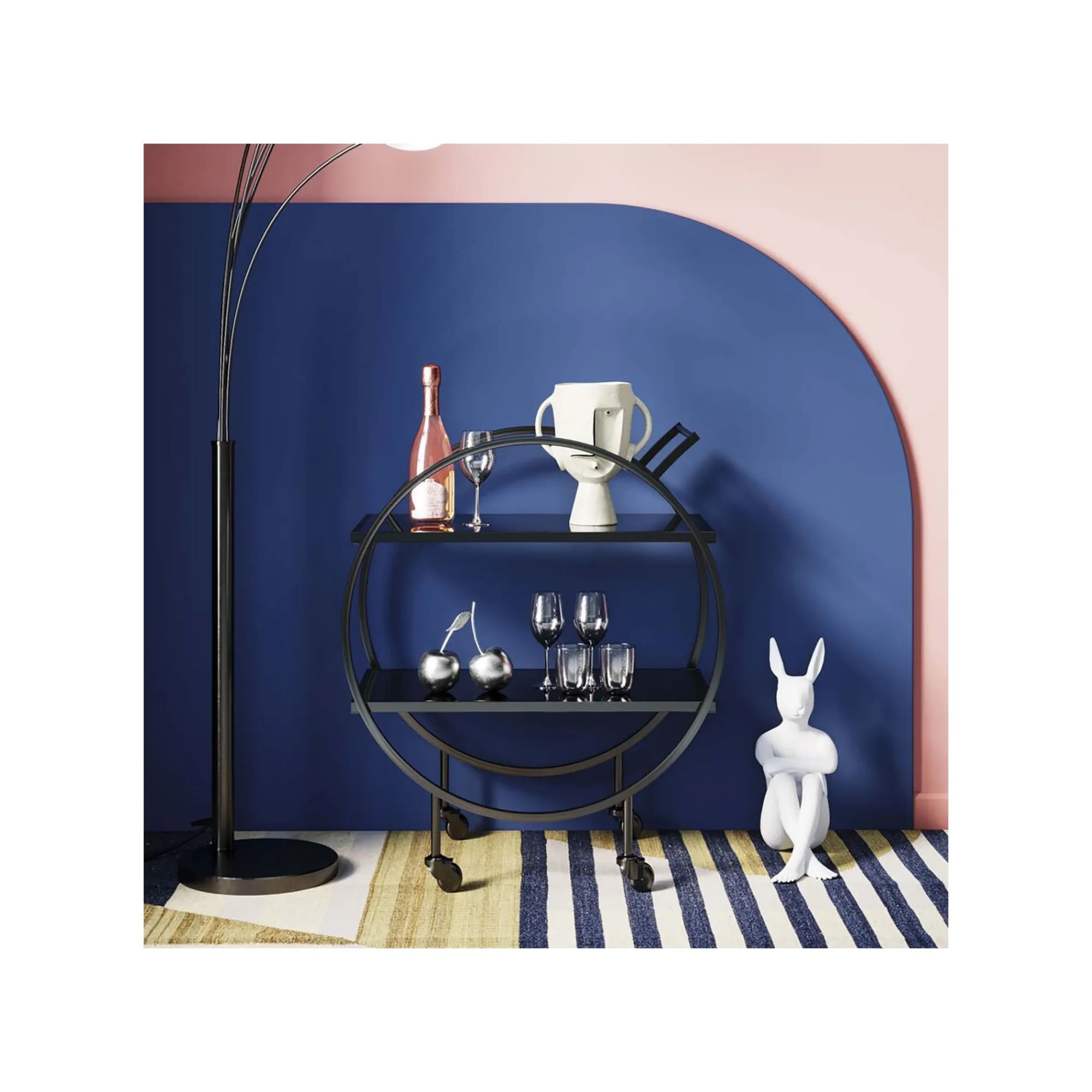 KARE Design Verres à Vin Rouge Night Sky Set De 4 ^ Vaisselle